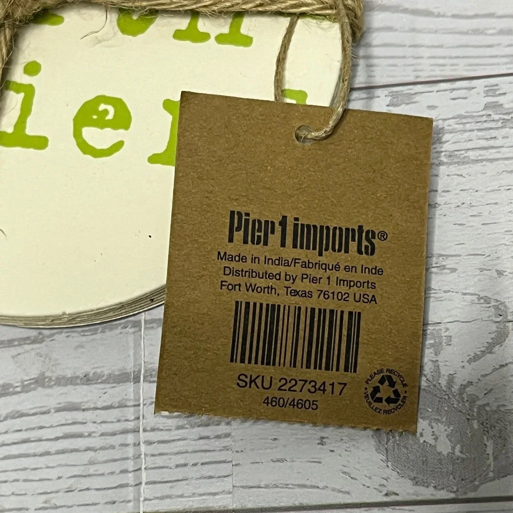 Pier 1 Imports Recycled Paper Coasters Set of 6 Green Eco Minded 2273417